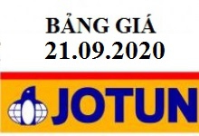 Bảng báo giá sơn JOTUN áp dụng từ ngày 21-09-2020