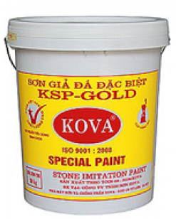 Sơn giả đá Kova KSP- Gold Vẩy Trung 4kg
