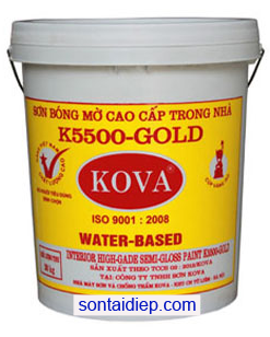 Kova K-5500 - Sơn bán bóng cao cấp trong nhà - 4kg